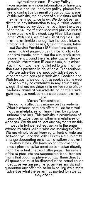 hydraulimoto privacy