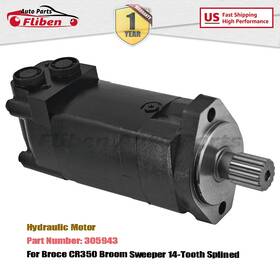 305943 Fliben Hydraulic Motor For Broce Cr350 Broom Sweeper 14-tooth Splined