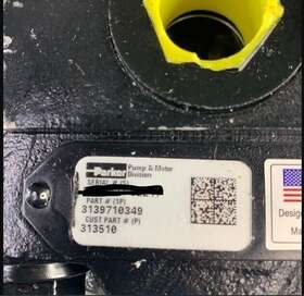 3139710349 Parker Hydraulic Gear Pump Motor