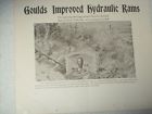 1895 . Pg. Prices 4 Hydraulic Rams Improved Goulds Brochure