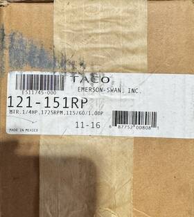 121-151rp Taco Single Ph 115 V 60 Hz. Replacement Motor Assembly
