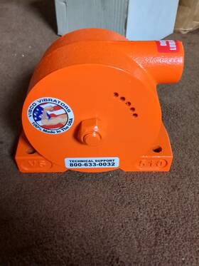 Vs-510 Vibco 817457020631 Silent Pneumatic Turbine Vibrator 900 Lbf 4 500 Vpm 1/2 In Npt