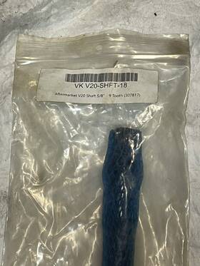 V20-shft-18 Vickers Vk - V20 Shaft 5/8 Inch 9 Tooth Splined