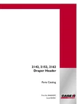 Case Ih 2142 2152 Draper Header Parts Catalog. Fixed Price $61.00.