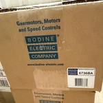 Bodine Electric 6736BA Right Angle Gearmotor 90/130 Vdc 1/8 1/4 Hp 20:1. Fixed Price $599.99.
