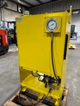 Pneumatic Hydraulic Pump, Fluid Reservoir, Tank, Haskel 4B-25 Air Liquid. Fixed Price $650.00.