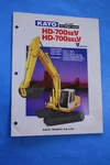 Kato HD-700SEV Excavator Original Sales Brochure 10 Page. Fixed Price $49.95.