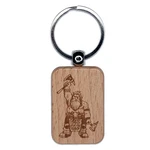 Rpg Class Barbarian Dwarf Berserker Engraved Wood Rectangle Keychain Tag Charm. Fixed Price $9.99.