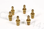 Aeroquip - Bag Of 6 Aircraft Hydraulic Hose Fitting Brass Socket Less 3/8. Fixed Price $8.08.