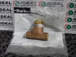 Parker 032500219 1/4" Brass Inline Flow Control Valve 250PSIG-NEW No Box. Fixed Price $51.77.