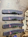 Axis And Allies Painted Pieces - One Aircraft Carrier United States. Fixed Price $12.00.
