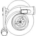 J800426 Turbocharger Fits Case Ih MX240 MX255 MX270 MX285 STX275 STX325 FLX3300B. Fixed Price $523.35.