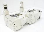 Parker PVM016R1K1J3NMS + PVM016R9L1T1NMS Axial Piston Dual Hydraulic Pump -used. Fixed Price $1739.29.